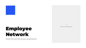 Modèle PowerPoint gratuit de réseau d'employés et thème Google Slides