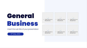 Affari generali Modello di PowerPoint gratuito e tema di Presentazioni Google