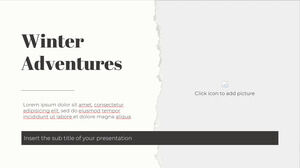 Зимние приключения Бесплатный шаблон PowerPoint и тема Google Slides