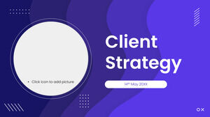 Modelo de PowerPoint grátis de estratégia de cliente e tema de Google Slides