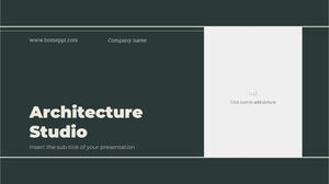 Architecture Studio Kostenlose PowerPoint-Vorlage und Google Slides-Design