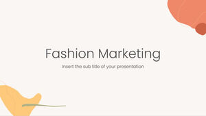 Modelo de PowerPoint gratuito de marketing de moda e tema de Google Slides