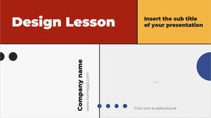 Șablon PowerPoint gratuit pentru lecție de proiectare și temă Google Slides