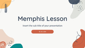 Plantilla de PowerPoint y tema de Google Slides gratis para la lección de Memphis