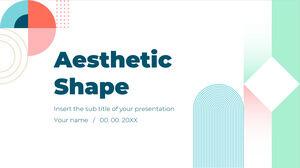 Forma estetica Design di presentazione gratuito per modello PowerPoint e tema Presentazioni Google