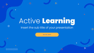 Design di presentazione per l'apprendimento attivo per il tema Presentazioni Google e modello PowerPoint