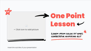Diseño de presentación gratuita de una lección de un punto para la plantilla de PowerPoint y el tema de Google Slides