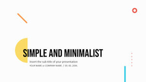 Desain Presentasi Minimalis Sederhana gratis untuk Templat PowerPoint dan tema Google Slides