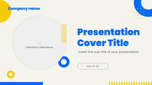Design de apresentação gratuito para reunião de negócios para tema de Google Slides e modelo de PowerPoint