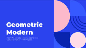 Геометрический современный бесплатный дизайн презентаций для темы Google Slides и шаблона PowerPoint