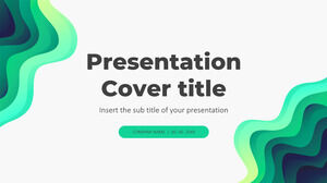 Free Google Slides and PowerPoint for Wave Overlapping presentation template