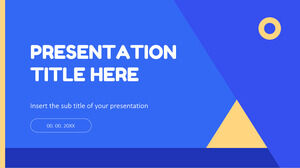 Tema Google Slides gratis dan Template PowerPoint untuk Presentasi Geometris Sederhana