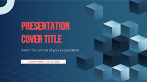 六面体デザイン プレゼンテーション用の無料の Google スライド テーマと PowerPoint テンプレート