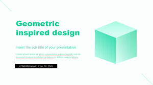Tema gratuito de Google Slides y plantilla de PowerPoint para presentación de diseño inspirado en la geometría