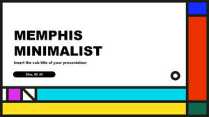 Modelli di presentazione gratuiti minimalisti di Memphis