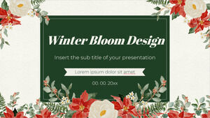 Winter Bloom Design 免費演示模板 - Google 幻燈片主題和 PowerPoint 模板