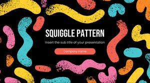 Squiggle Pattern Kostenloses Präsentationshintergrunddesign für das Google Slides-Thema und die PowerPoint-Vorlage