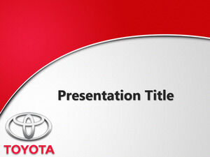 Darmowy szablon Toyota z logo PPT