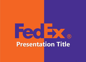 Darmowy szablon Fedex z logo PPT