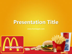 Șablon PPT gratuit McDonald's cu logo