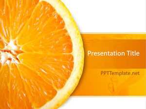 Templat PPT Oranye Gratis