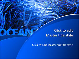 Modello PPT Oceano Blu gratuito