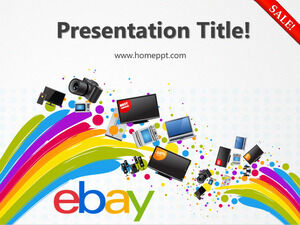 Kostenlose eBay mit Logo PPT-Vorlage