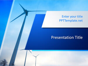 Șablon PPT gratuit pentru energie eoliană