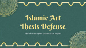 İslam Sanatı Tez Savunması