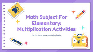Matematică pentru elementar: Activități de înmulțire