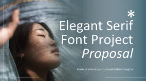 优雅的衬线字体项目提案