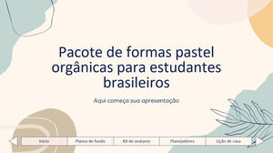 Brezilyalı Öğrenciler için Organik Pastel Şekiller Paketi