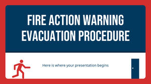 Procedura de evacuare de avertizare de acțiune de incendiu