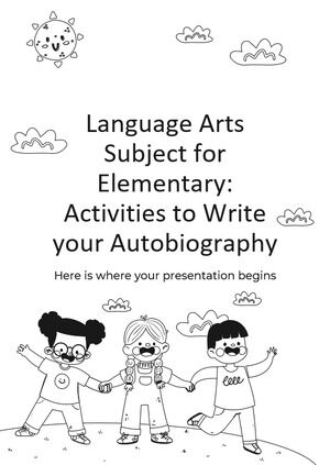 初級語言藝術科目：寫自傳的活動