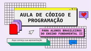 درس البرمجة والبرمجة لطلاب المدارس المتوسطة البرازيلية