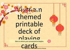 越南主題可印刷撲克牌