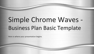 Simple Chrome Waves - Modèle de base de plan d'affaires