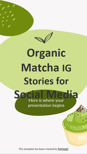 Historias orgánicas de Matcha IG para redes sociales