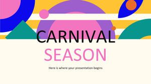 Temporada de carnaval abstracto