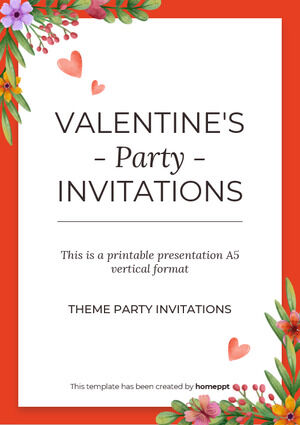 Party-Einladungen zum Valentinstag