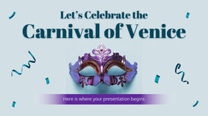 Feiern wir den Karneval von Venedig