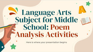 Matière d'arts du langage pour le collège : activités d'analyse de poèmes