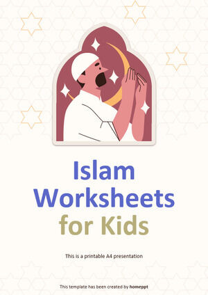 伊斯兰儿童工作表