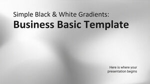 Gradientes Simples em Preto e Branco - Modelo Básico de Negócios