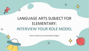 Sprachkunst-Fach für Grundstufe: Interviewen Sie Ihr Vorbild