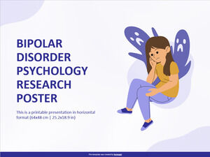 Pôster de pesquisa em psicologia do transtorno bipolar
