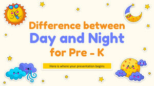 Difference between Day and Night for Pre-K