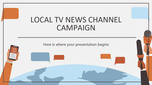Campagna del canale di notizie della TV locale