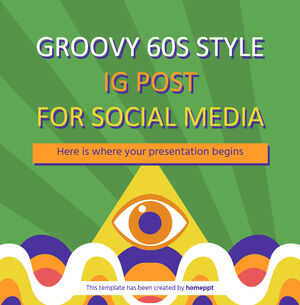 ソーシャル メディア向けの Groovy 60 年代スタイルの IG 投稿