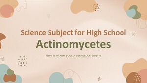 Materia de Ciencias para la Escuela Secundaria: Actinomycetes